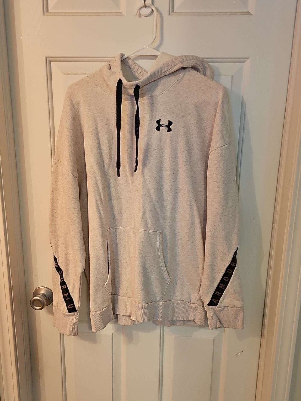 Under Armour Womens Light Pink  Hoodie with Black Accents